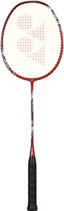 YONEX Light 15 I Full Graphite Light Weight Badminton Racquet, G4 - Red Red Strung Badminton Racquet