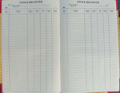 officekart stock register 220 pages 220 pages stock 1-Part stock register