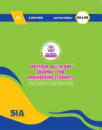 B.Tech I-Year I-Sem (ECE & EEE) JNTU-Kakinada, SPECTRUM ALL-IN-ONE Journal, Low Price 2020 Edition