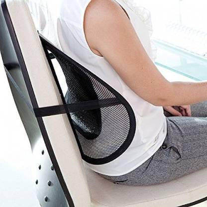 plaudit Mesh Cushion Air Flow Breathable Lumbar Support for Use in Home Office Car Seat Back / Lumbar Support
