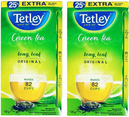 Tetley LONG LEAF ORIGINAL LOOSE GREEN TEA (2 BOXES OF 125GM) Green Tea Box