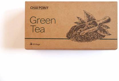 chai point Green tea-25pcs Unflavoured Green Tea Bags Box