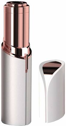 baluda Painless Flawless Facial Hair Remover Shaver Cordless Trimmer for Women (White, Gold) Cordless White Pet Hair Trimmer