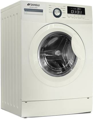 Sansui 6 kg Fully Automatic Front Load Washing Machine with In-built Heater White