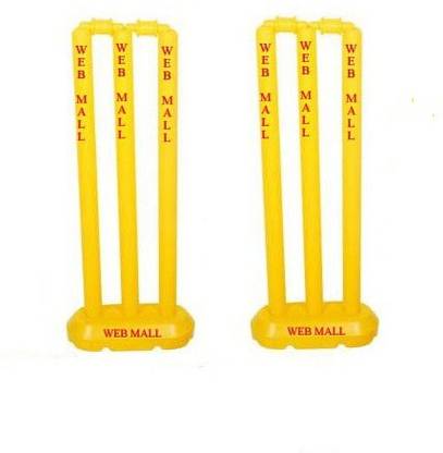 Web Mall Plastic Cricket Stump Set For Little Masters (Pack Of 2)