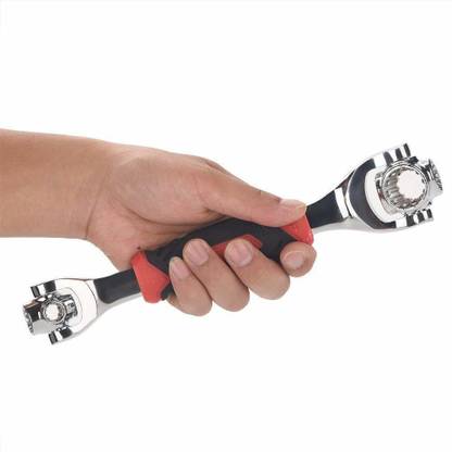 KOTHIA Multi-Function Socket Wrench, 48 Tools In One with 360 Degree Rotating Head 125 Teeth Sprocket