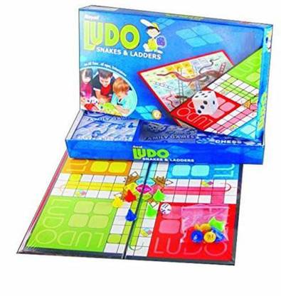 shopviashipping royal ludo , snakes & ladders game( 2 in 1) all time game Party & Fun Board Game