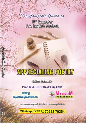 APPRECIATING POETRY For Calicut university 2nd Semester B.A English Students