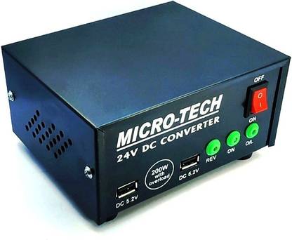 Microtech DC to AC Convertor 24v DC to AC Car Inverter 200 watt Car Inverter