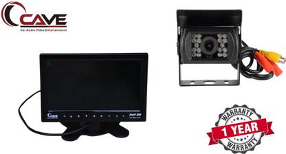 Cave Car Bus & Truck Rear View Dashboard 7inch Screen, 24watt TFT LCD Color Monitor Set With Car Rear View Camera for Bus Truck IR LED Reverse Camera 12-24V. Multicolor LCD