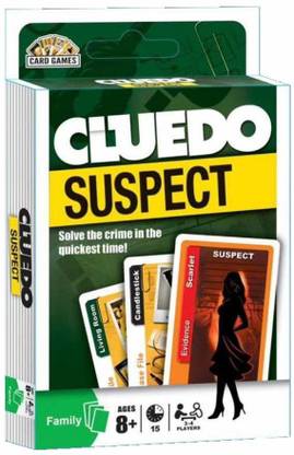 CrazyBuy Cluedo Suspect Card Game for Kids - Fun of Guess Who Clue in Minutes Card Game