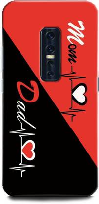 वॉलक्राफ्ट Back Cover Vivo V17 Pro / Vivo 1909 MOTHER, MAA, FATHER, LIFE LINE, I LOVE MY MOM DAD के लिए