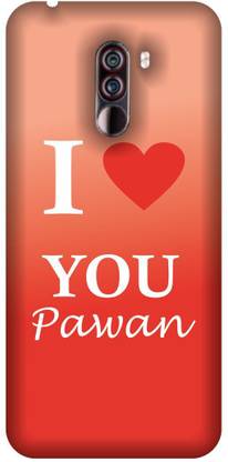 TPM Back Cover for Poco F1 Printed I Love You Pawan Mobile Back