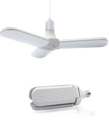 ShutterBugs LED Bulb Fan Blade 4Led Deformable B22 Base 60 watt Cool Pendants Ceiling Lamp