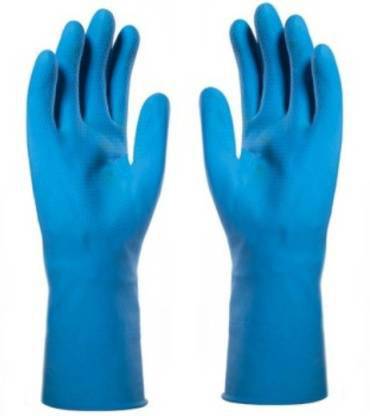 ZYZTA Household Rubber Reusable Hand Gloves for Multipurpose use, 1 Pair Wet and Dry Glove
