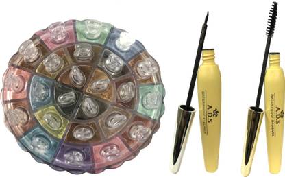ads 24 COLOR SHIMMER POWDER, EYELINER, MASCARA