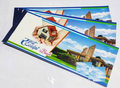 clipper Rent Receipt Book, Set of 3 Pcs 2-Part without carbon