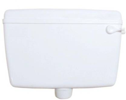 NEW WARE Toilet Flush Tank Slim and Sleek Side Handle Single Flush Tank Flushing 10 Liters Capacity Single Flush Tank