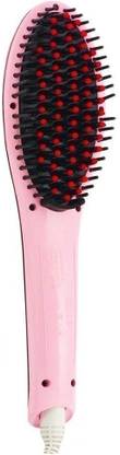 PATEL MOBILE SHOP Fast Hair Straightener Straightening Comb Brush With Temperature Nano 3 In 1 Straightening LCD Screen With Temperature Control Display HAIR STRAIGHTENER Hair Straightener Brush