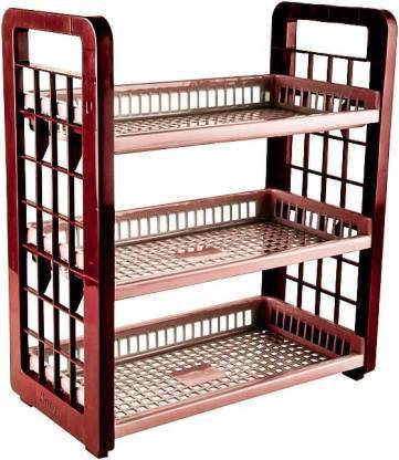 SAURA Fruits/Vegetables Kitchen Rack Plastic