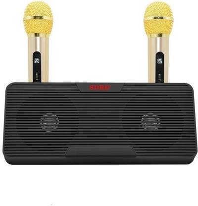 ABB SDRD SD-302 Wireless Bluetooth Dual Microphone Karaoke Portable 3D Stereo Speaker Microphone