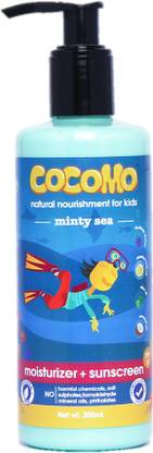 Cocomo Kids Lotion & Sunscreen,SPF 15,Shea & Kokum Butter,Minty Fragrance
