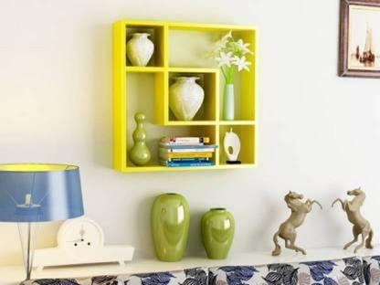 Aaliya mart WOODEN MDF Almera SHELF/ FLOTING/SHELF/DECORATIVE MDF (Medium Density Fiber) Wall Shelf