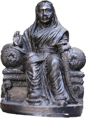 US DZIRE 906 Chhatrapati Shivaji Maharaj's Mother Ma Saheb Rajmata JIJAU Idols Handcraft statue For Car Dashboard, (MINI) murti Decorative Showpiece Decorative Showpiece  -  8 cm