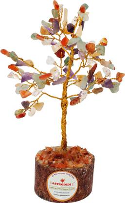 Astrodidi Gemstone Tree 7 Chakra Crystal Stone Navratan Tree (Small Size) Decorative Showpiece  -  12 cm