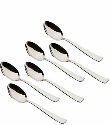 Eversteel Stainless Steel Tea Spoon & Dinner Spoon Combo -Pack of 6 Stainless Steel Table Spoon Set