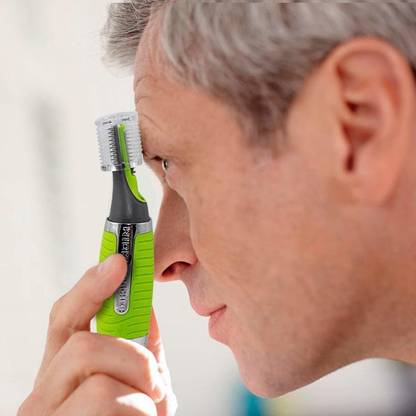 nilkanth Decent Hub Micro Precision Eyebrow Ear Nose Hair Trimmer Removal Clipper Shaver Personal Electric Built In LED Light Face Care Runtime: 120 Trimmer for Men (Green) Runtime: 120 min Trimmer for Men (Green) Trimmer 30 min  Runtime 1 Length Settings