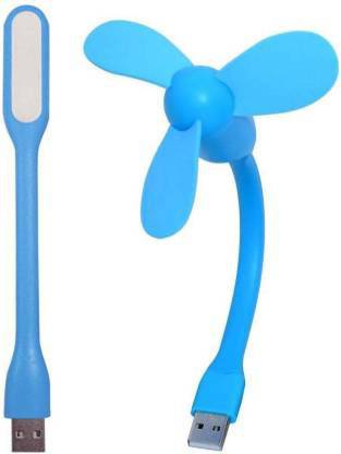 Print Shapes Portable & Flexible USB Fan and USB Light Portable & Flexible USB Fan and USB Light Multicolour USB Fan, Led Light
