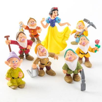 ACTION FIGURE SAMANIS 8pcs/set 6-10 CM Snow White and the Seven Dwarfs Toy Figure Set