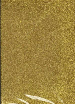 Inktree Golden color Art & Craft Glitter Foam Sheet Paper - A4 Size Set of 10 Sheets 16 cm Acrylic Sheet