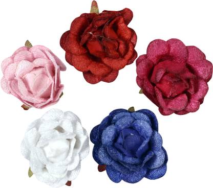 AlevanArt Velvet Flowers Multicolor Rose Artificial Flower