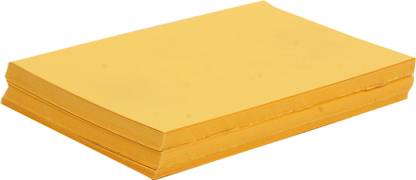 NOZOMI Super Bright Flash Cards/ Card Stock / Sheet Card stock / Blank Greeting cards / Blank Message Cards (3X5 Inch - 100 Cards) YELLOW COLOUR