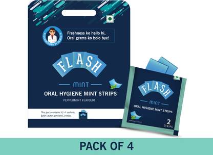 Flash Mint Mouth Freshener Strips Strip