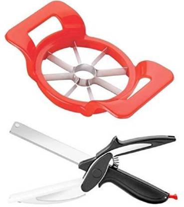 NITS VENTURE Clever Cutter Kitchen Knife and Apple Cutter Combo Vegetable & Fruit Grater & Slicer