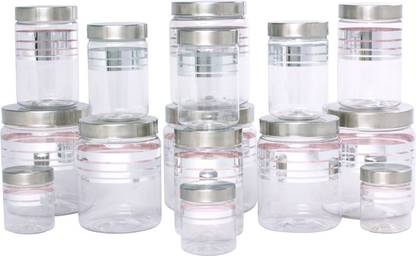 GPET Plastic, Steel Grocery Container  - 1500 ml, 1000 ml, 450 ml, 200 ml, 100 ml
