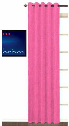 HHH FAB 213 cm (7 ft) Polyester Semi Transparent Door Curtain Single Curtain