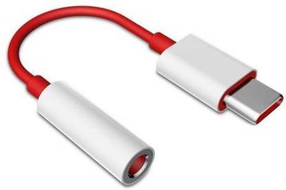 TUCCI Red Type-C to 3.5mm Headphone Audio Jack Adapter Compatible for Mi A1, Mi A2 Phone Converter