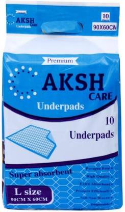 Aksh Underpads in a combo pack of 2 ( 20 Pc ) Adult Diapers - L