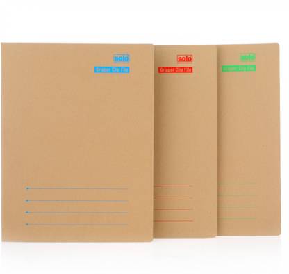 Solo Gripper A4 Clip File Paper board