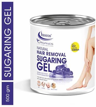 inocos Natural Hair Removal Sugaring Gel with Blue Berry Wax