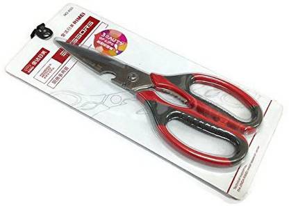 RIMEI Multipurpose Kitchen Scissors With Bottle Opener And Walnut Clamp Stainless Steel All-Purpose Scissor