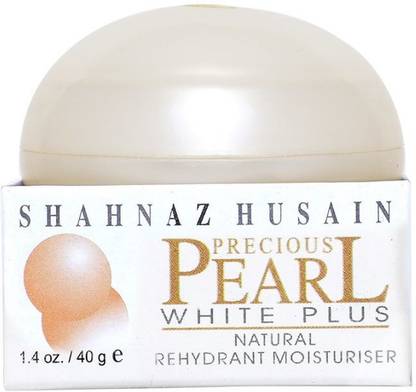 Shahnaz Husain Precious Pearl White Plus Cream - Naturally Whitening Rehydrant Moisturiser - 40 Gms.