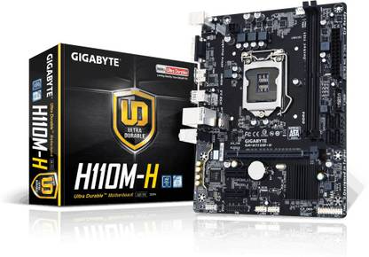GIGABYTE GA H110M H Supports 6th / 7th Gen Intel CPU Motherboard LGA1151Socket Micro-ATX Intel H110 Chipset DDR4 Motherboard for Desktop