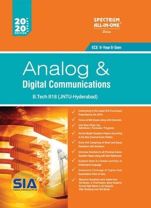Analog And Digital Communications, B.Tech II-Year II-Sem (ECE) R18 (JNTU-HYDERABAD) Latest 2020 Edition