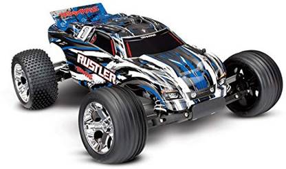 TRAXXAS 37054-1Bluex Rustler Xl-5 Truck Ready-To-Race Tq 2 Channel 2.4Hz