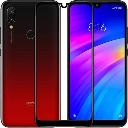 NKCASE Edge To Edge Tempered Glass for Redmi 7